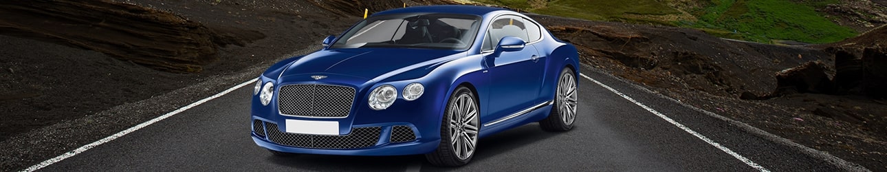 Blue Bentley in Dubai