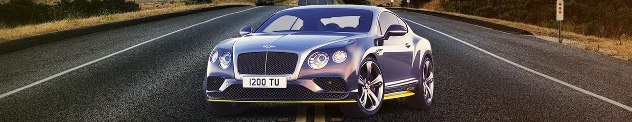Sleek Bentley on Dubai Road