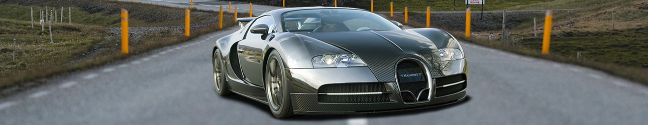 Hot Bugatti Sports Car in Dubai